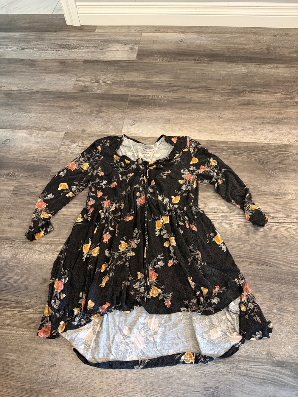 torrid Black Floral High-Low Dress for Kids
